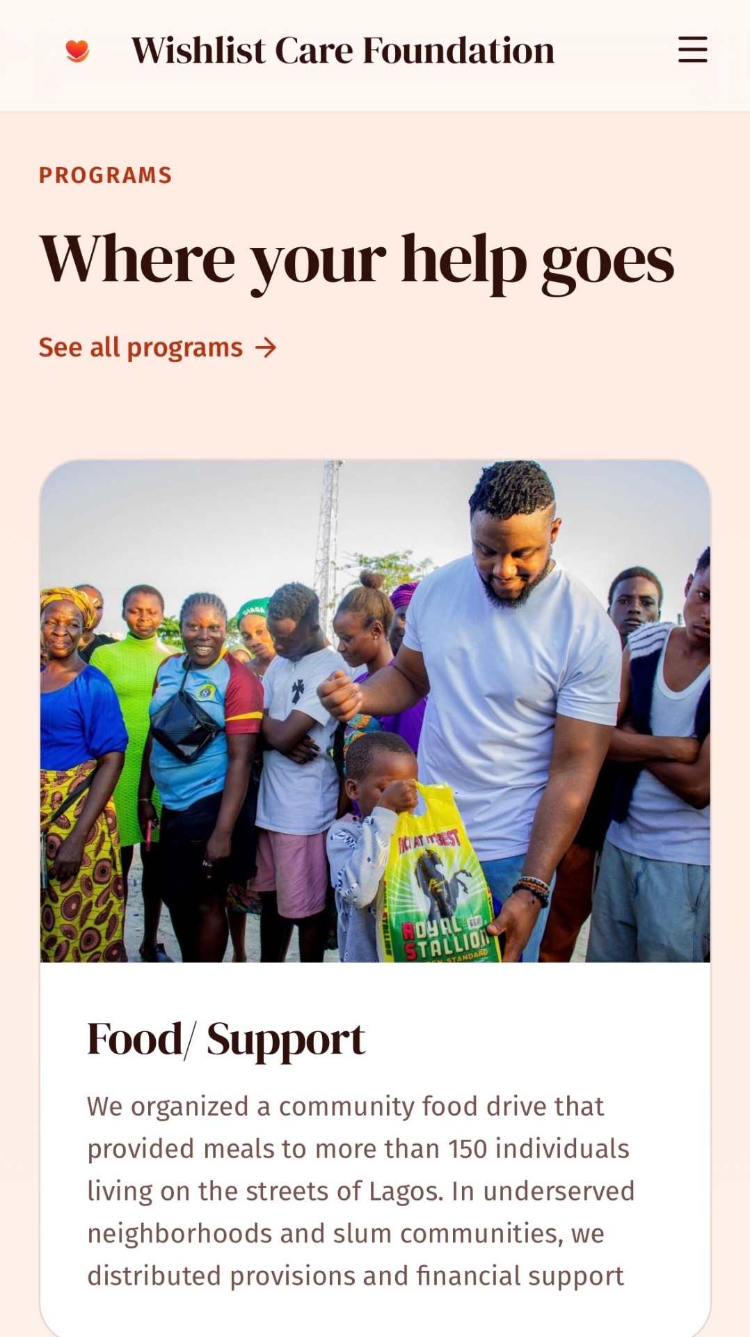 Food/ Support